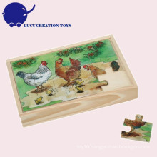 Custom Educational Toy Wooden Children puzzle